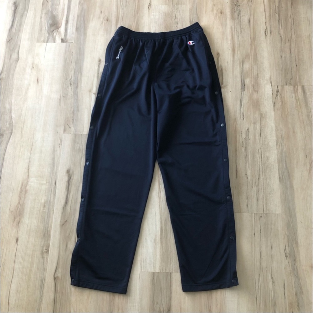 Champion Blue Snap-Button Track Pants